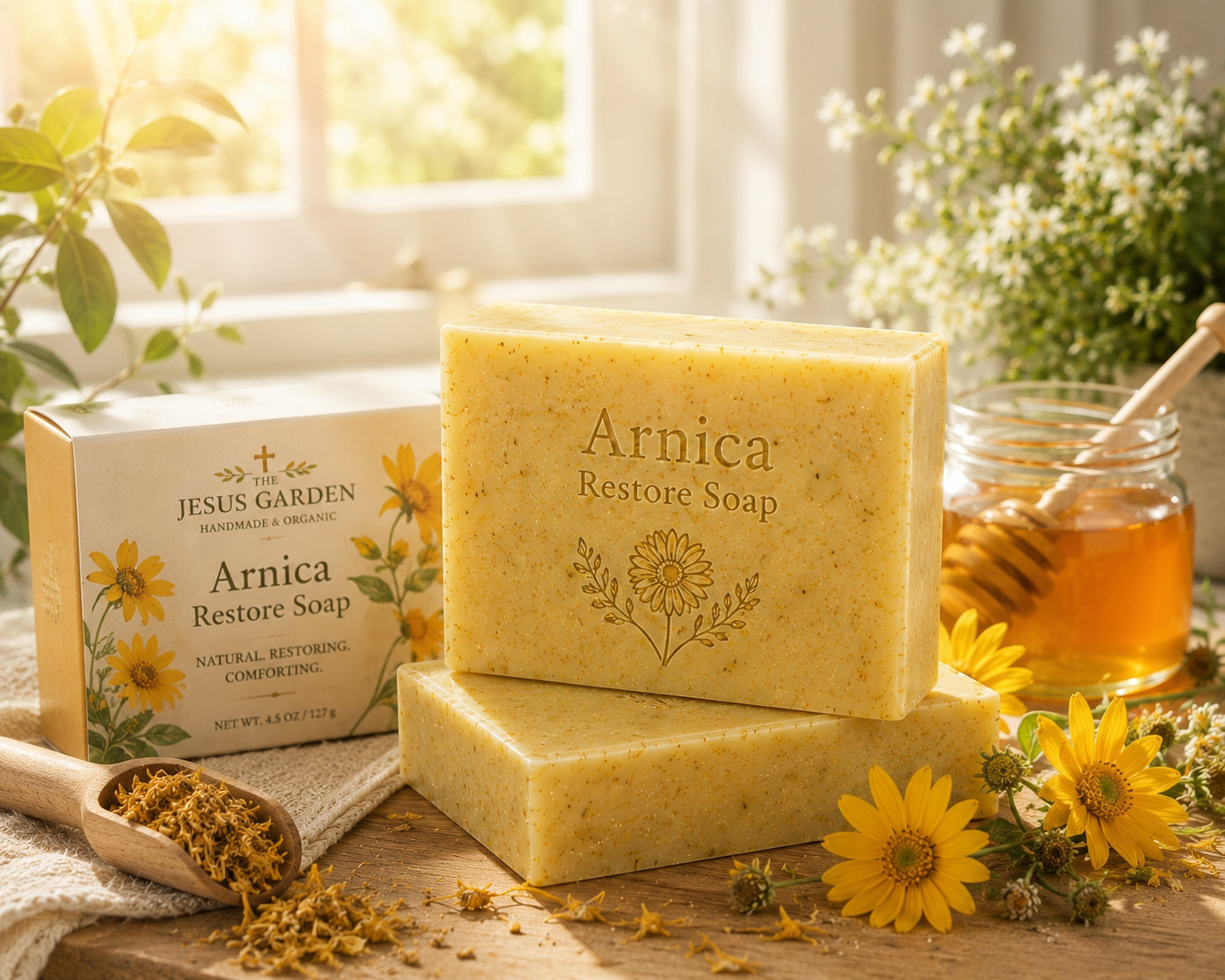 Arnica Restore Soap Bar-Isaiah 40:29