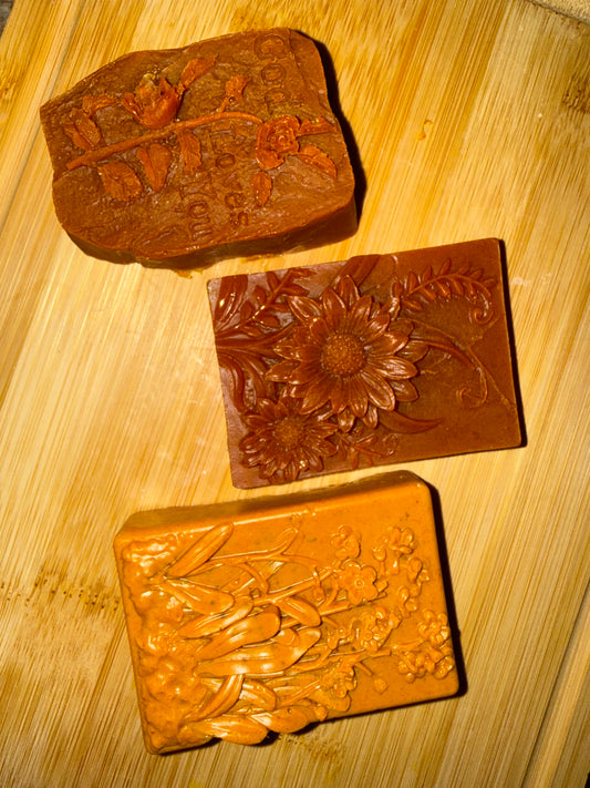 Turmeric, Rice and Orange Peel Soap